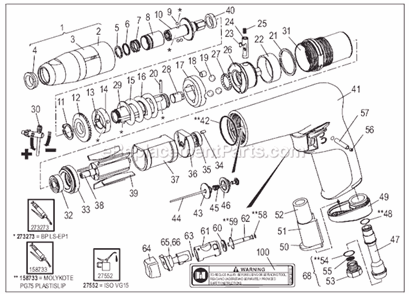 Page A Diagram and Parts List for CP2015 6151922015 Chicago Pneumatic Electric Drill